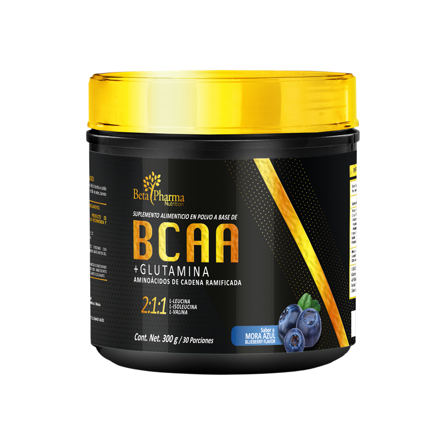 BCAAS & GLUTAMINA 300G 30 PORCIONES